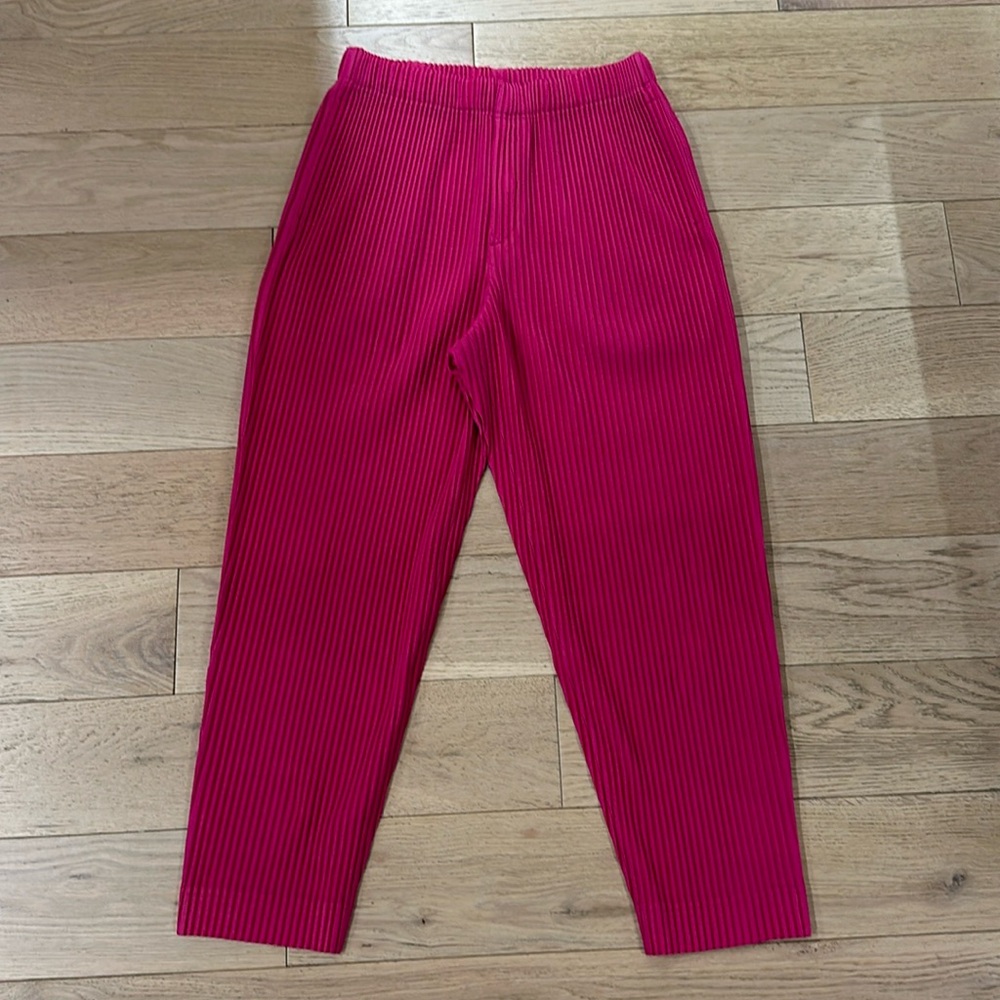 Homme Plisse Issey Miyake Monthly Color June Tapered Trousers Pleated Pants